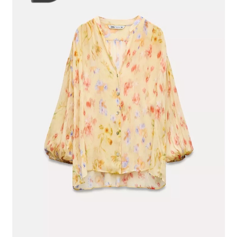 Floral Yellow Blouse